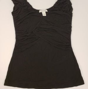 White House Black Market Dressy Black Top
